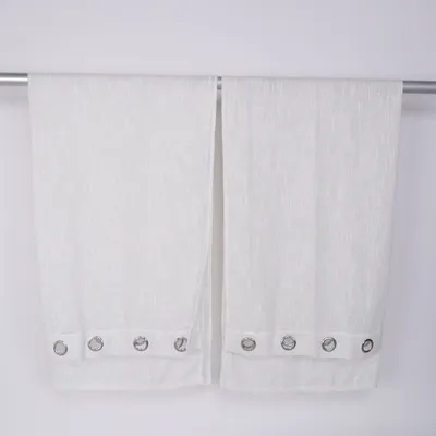Ringgordijnen (Wit) van Rusta Polyester