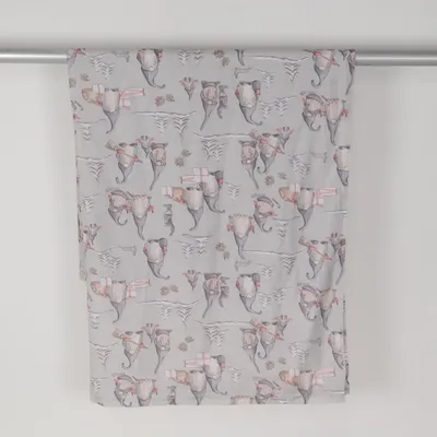 Duschdraperi (Grå, Flerfärgad) från Rusta Home Polyester