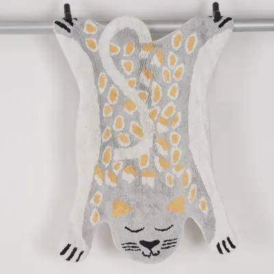 Short pile rug (White, Gray, Yellow)