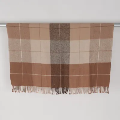 Plaid (Beige, Brown) from Hemtex Wool