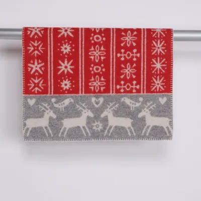 Babyfilt (Vit, Flerfärgad) från Klippan Ull