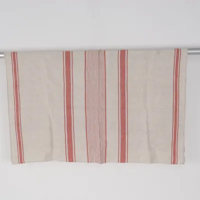 Nappe de table (Beige, Rouge) Lin