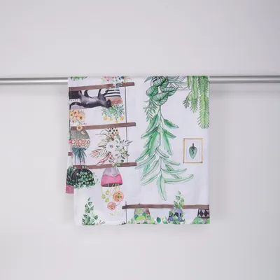 Shower curtain (White, Multicolored)