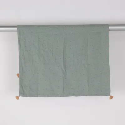 Baby blanket (Green) from Nobodinoz Organic cotton, Polyester