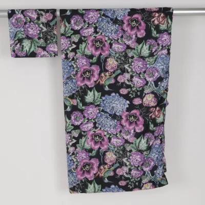 Bed set (Black, Purple, Multicolored) from Rusta Home Polyester