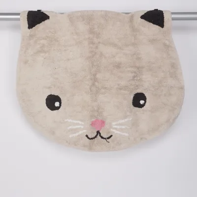 Short pile rug (Beige, Multicolored) from H&M Home