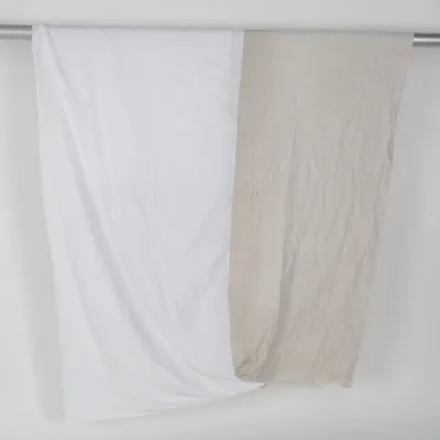 Sheets (Beige, White) from Värnamo of Sweden Linen, Polyester, Viscose
