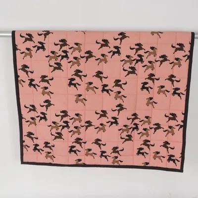 Baby blanket (Brown, Pink) from Mini Rodini Organic cotton, Recycled polyester