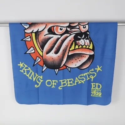 Tæpppe (Bulldog) fra Ed Hardy Polyester