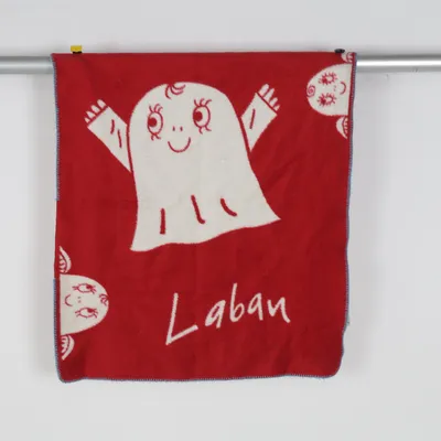 Babyfilt (Röd, Vit) från Laban Akryl, Bomull