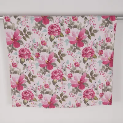 Housse de couette (Rose, Multicolore) Coton