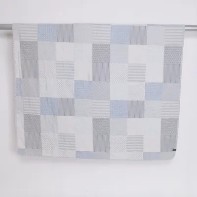 Filt (Grå, Vit, Blå) från Nordic Moon