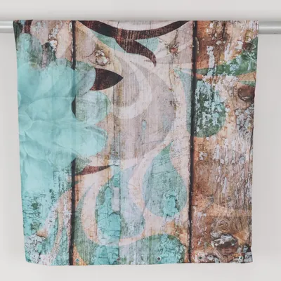 Shower curtain (Blue, White, Brown)
