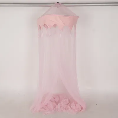 Sänghimmel (Rosa) Polyester