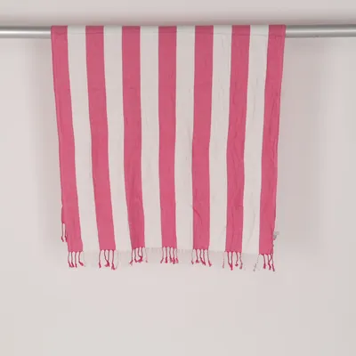 Serviette de plage (Rose, Blanc) de H&M Coton