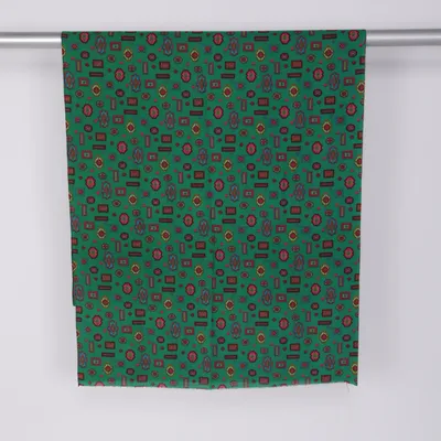 Textil (Grön, Flerfärgad)