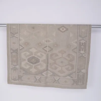 Kortluvet tæppe (Beige) fra Åhléns Bomuld, Uld
