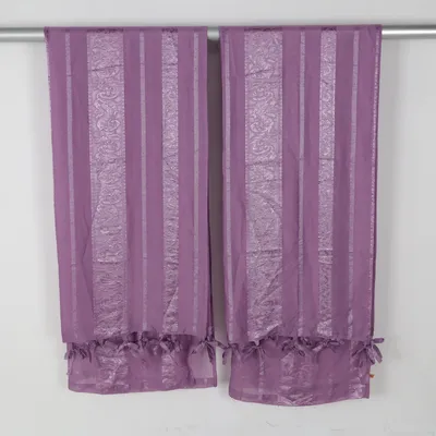 Gardin med loops (Lilla) fra Indiska Polyester