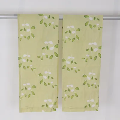 Rideau passe tringle (Vert, Blanc) de Textilgruppen Coton