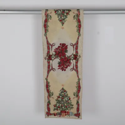 Table runner (Beige, Multicolored) from Madness Cotton, Polyester