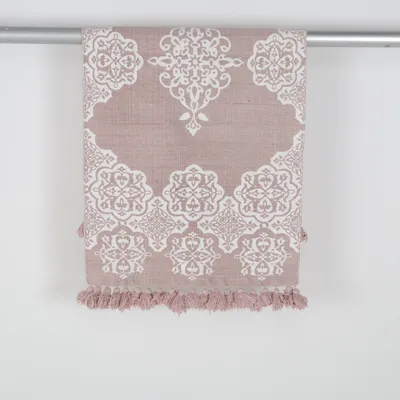 Vävd matta (Rosa, Vit) från H&M Home Bomull