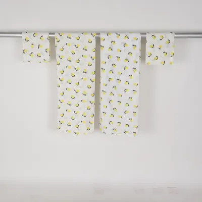 Parure de lit (Blanc, Jaune) de H&M Home Coton