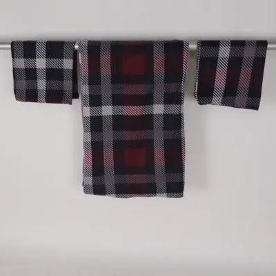 Bed set (Red, Gray, White) from Meradiso Polyester