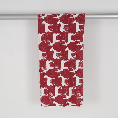 Chemin de table (Rouge, Blanc) de My Home Coton