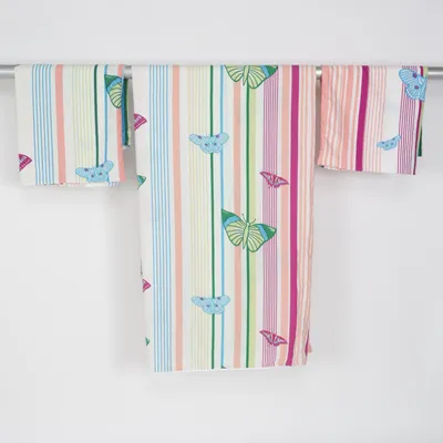 Bed set (White, Multicolored) from Bertels Textil Polyester
