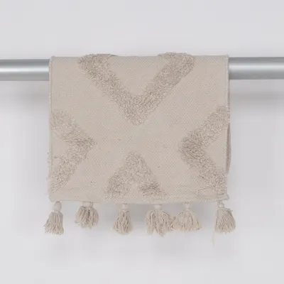 Röllakantæppe (Beige) fra Belday Home Bomuld