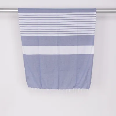 Pläd (Blå) från Sagaform Återvunnen bomull, Återvunnen polyester