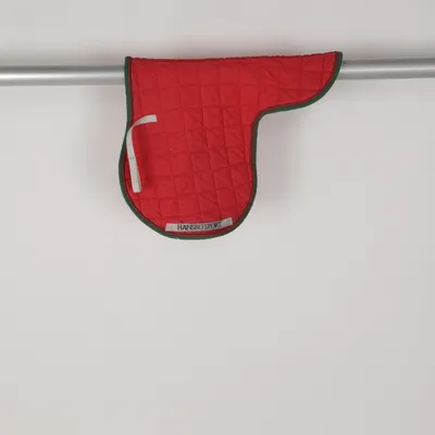 Saddle pad (Red, Green) from Hansbo Sport