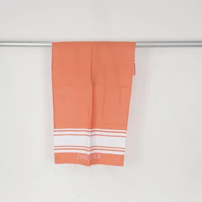 Serviette de plage (Orange, Blanc) de Lancaster