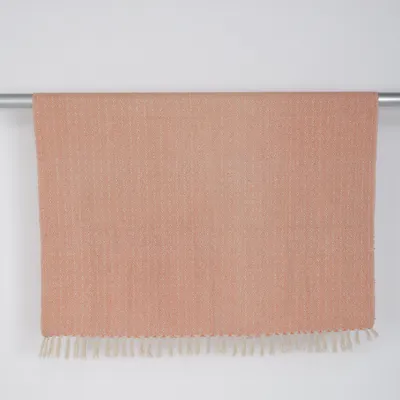 Filt (Orange, Beige) Bomull, Polyester