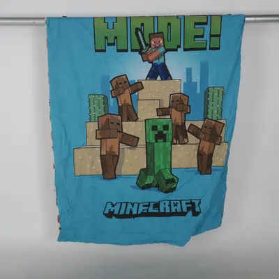 Dynebetræk (Blå, Hvid, Flerfarvet) fra Minecraft Bomuld