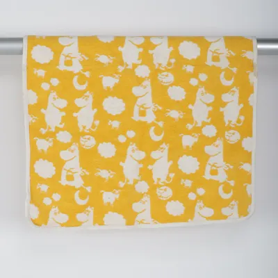 Babyfilt (Gul, Vit, Flerfärgad) från Klippan Ekologisk bomull