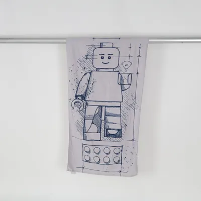 Bath towel (Gray) from LEGO Cotton