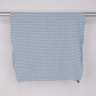 Blanket (Blue, Multicolored) Cotton