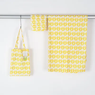 Bäddset (Gul, Vit) från Småfolk Ekologisk bomull