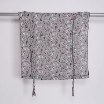 Hissgardin (Grå, Brun) från Linea Bomull