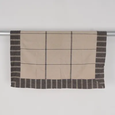 Dug (Beige, Sort) fra Linum Bomuld