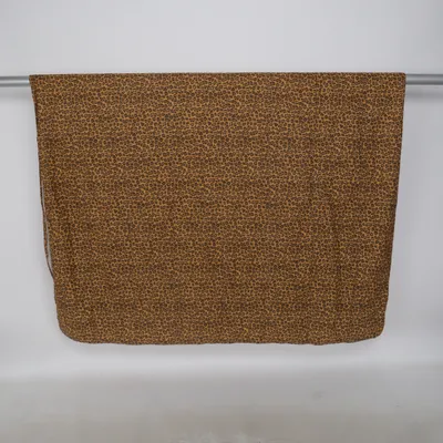 Sengetæppe (Brun, Sort) Bomuld, Polyester