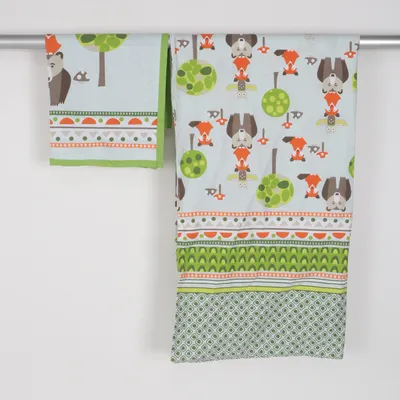 Bäddset (Vit, Grön, Flerfärgad) från Novitesse Bomull