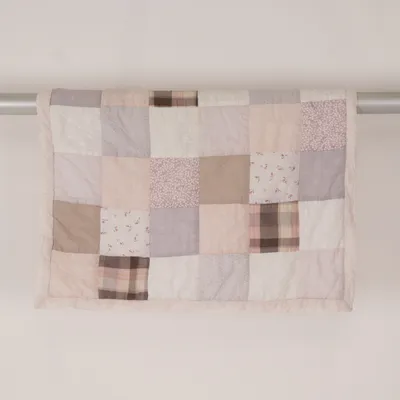 Baby blanket (White, Gray, Pink) from Newbie by KappAhl Organic cotton, Polyester