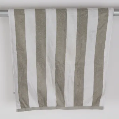 Badlakan (Beige, Vit) från H&M Home Bomull