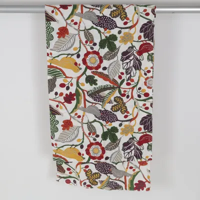 Rod pocket curtain (White, Multicolored) from Hemtex Cotton
