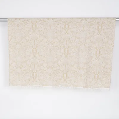 Filt (Vit, Flerfärgad, Gul) från Klippan Bomull