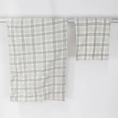 Parure de lit (Beige, Gris)