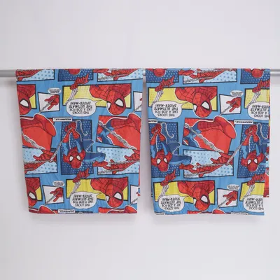 Veckbandslängd (Blå, Röd, Vit) från Marvel Polyester