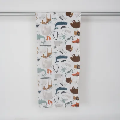Rod pocket curtain (White, Multicolored) from H&M Home Cotton